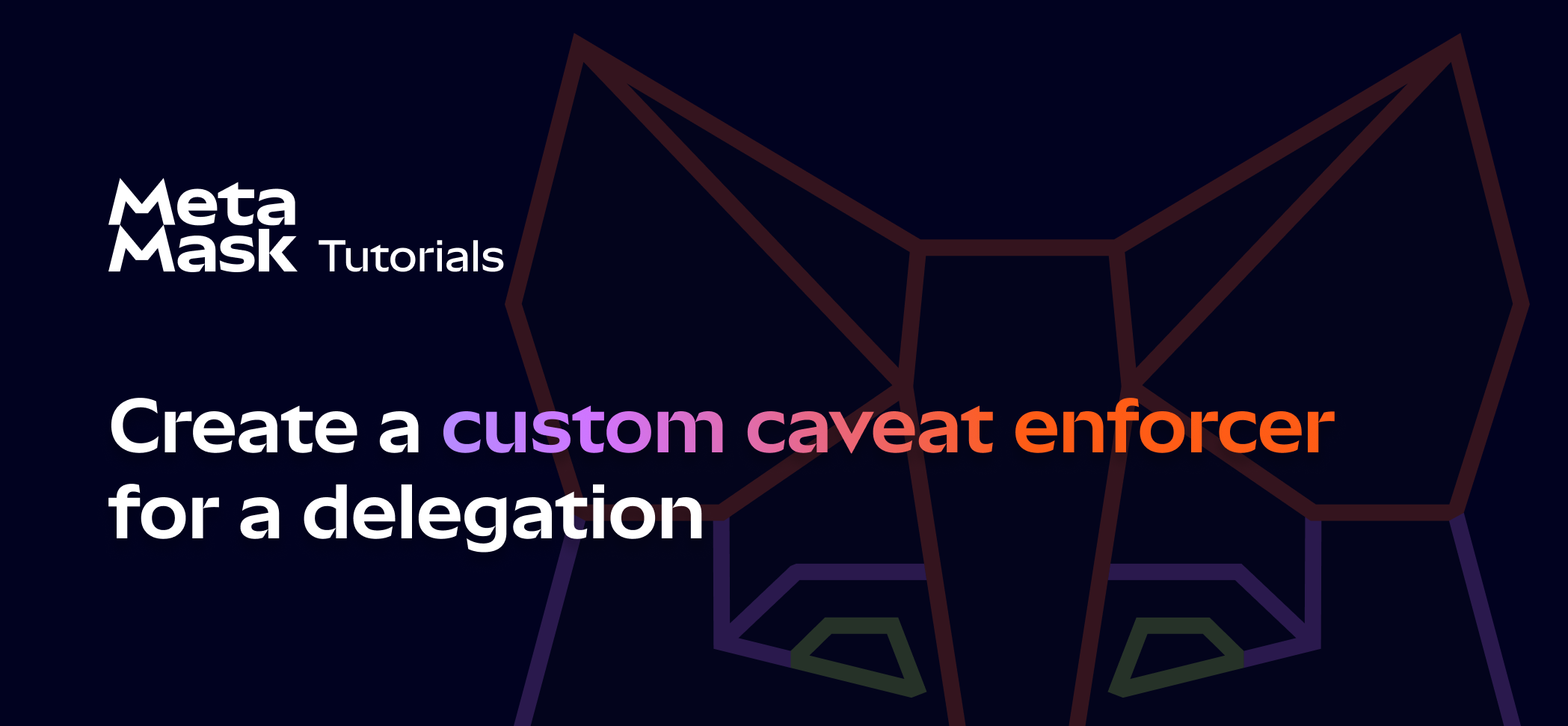 Create a custom caveat enforcer